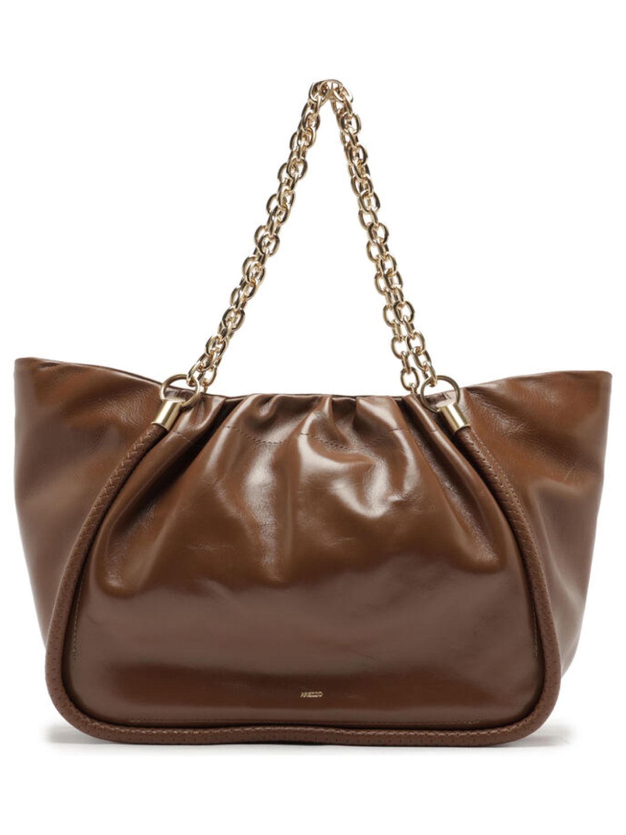 Bolsa Feminina Shopping Couro Worn Grande Marrom Arezzo