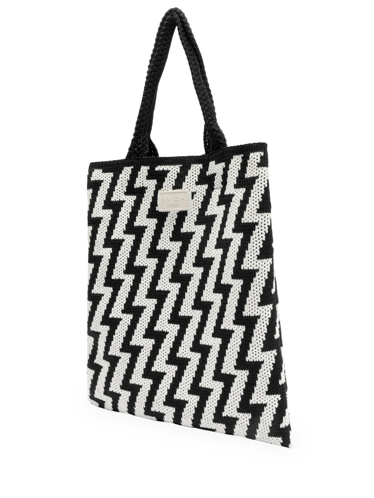 Bolsa Feminina Shopping Crochê Eletrizzante Grande Preto Brizza Arezzo