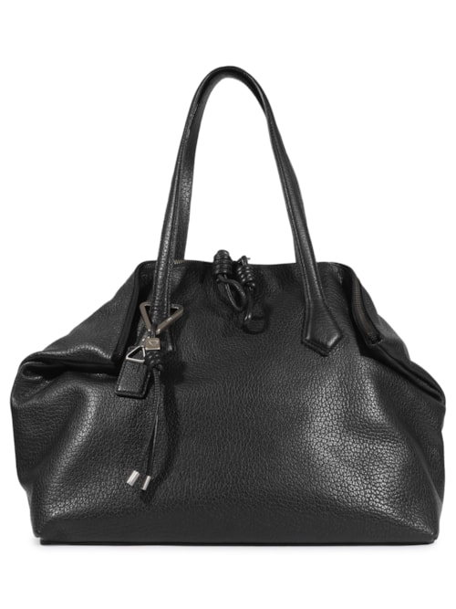 Bolsa Feminina Shopping Elliot Grande Couro - Preto