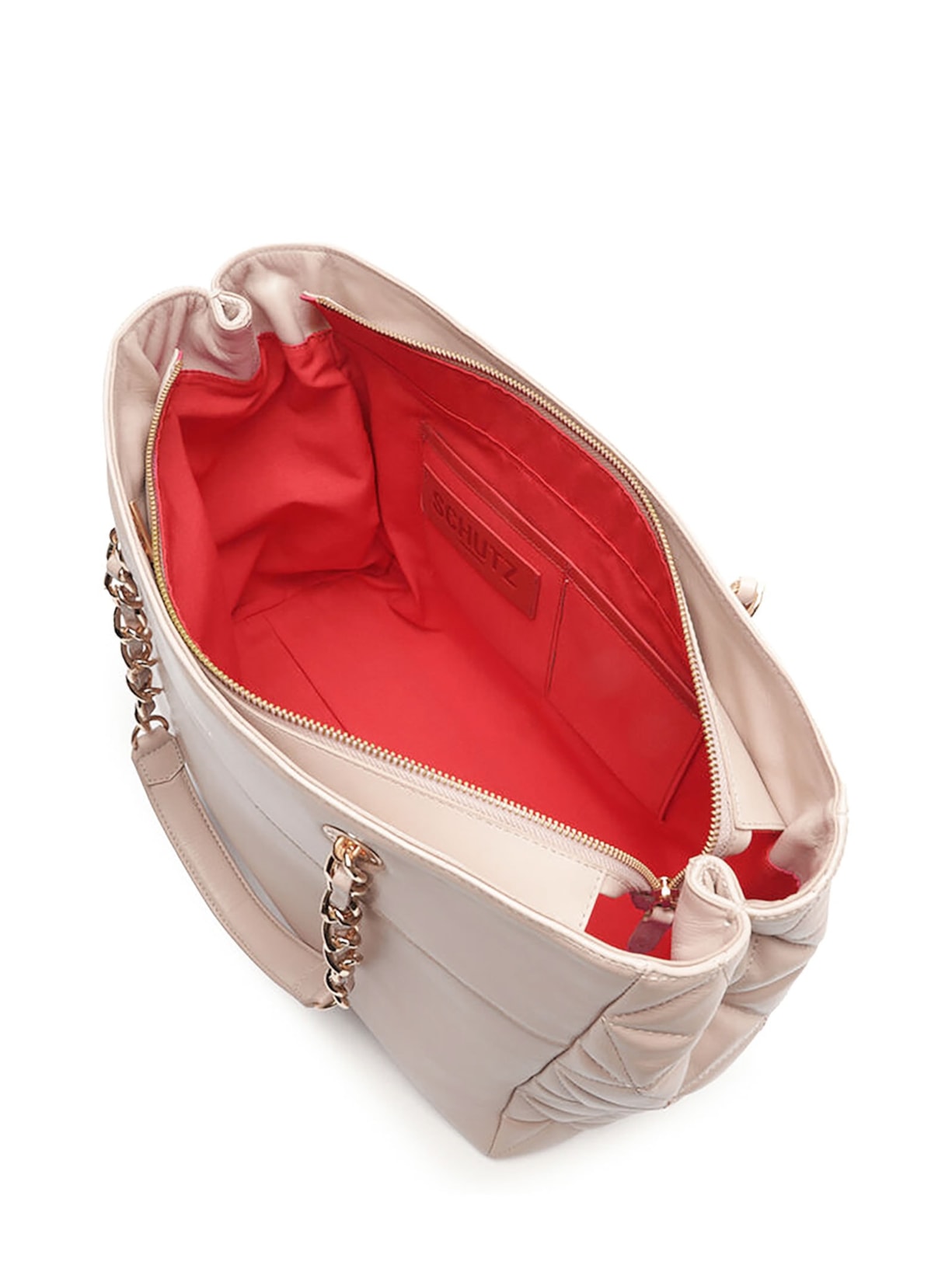 Bolsa Feminina Shopping Elvie Couro Off White Schutz