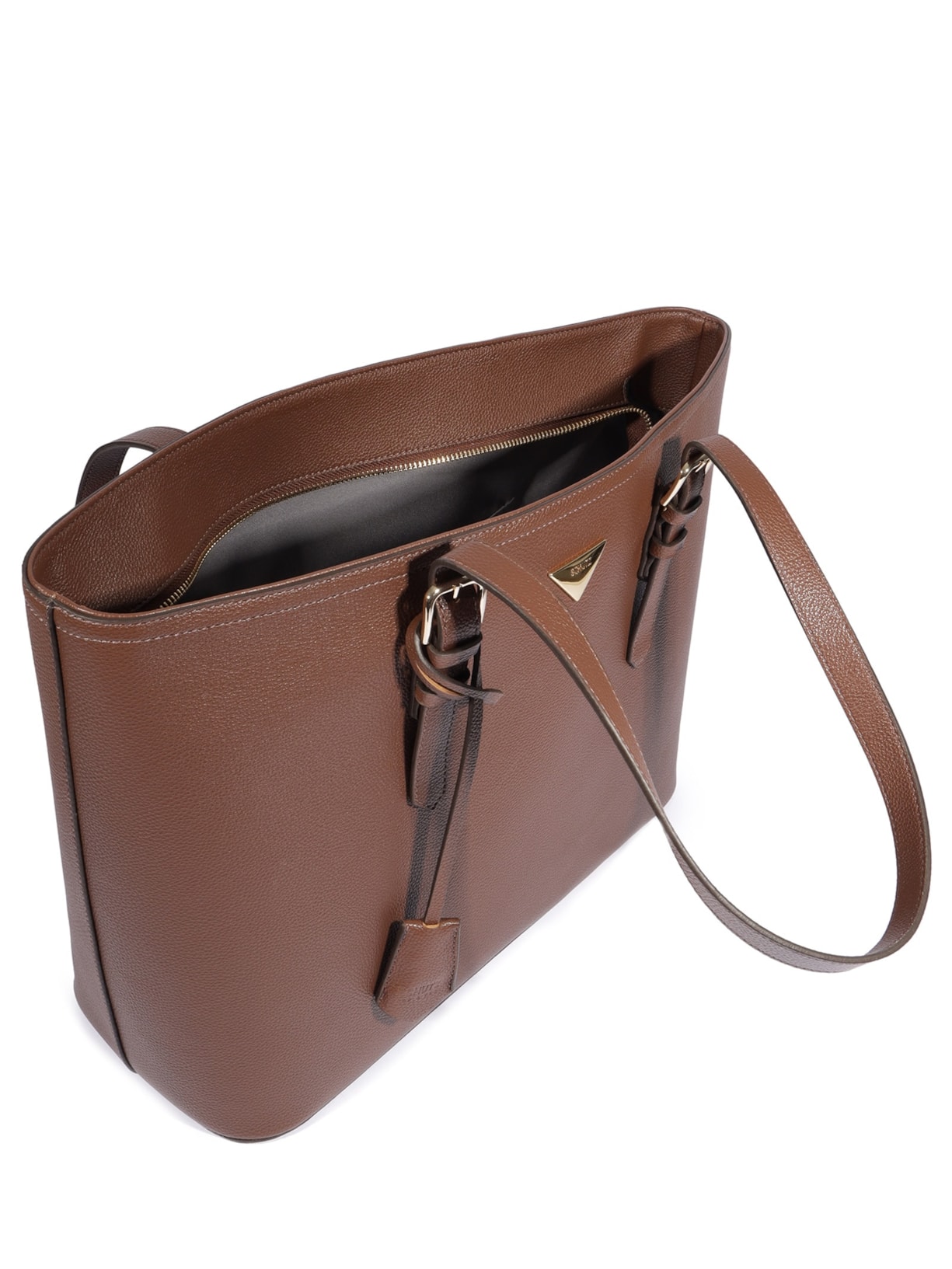 Bolsa Feminina Shopping Grande Couro Marrom Schutz