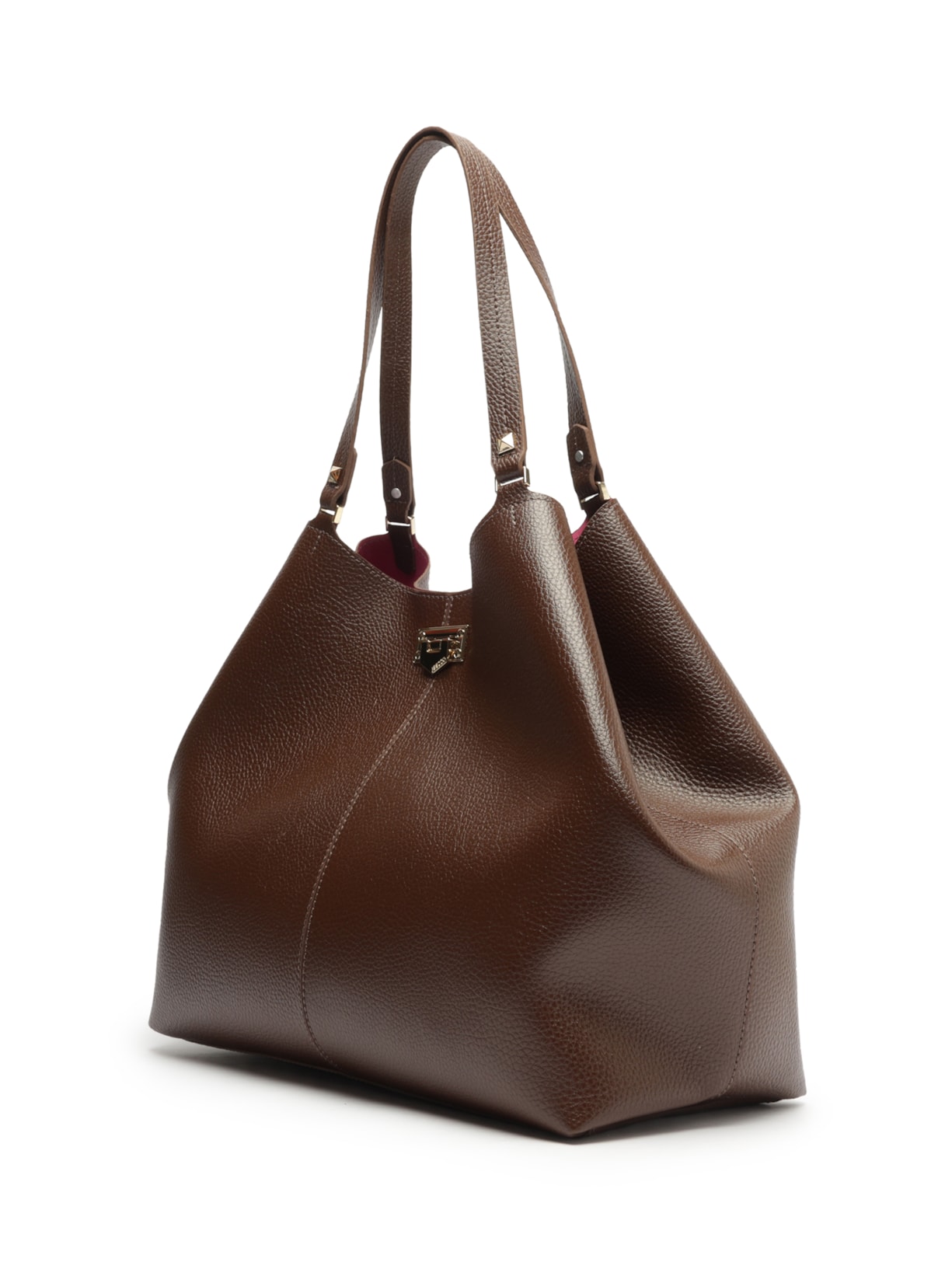 Bolsa Feminina Shopping Grande Encaixe Metal Marrom Arezzo