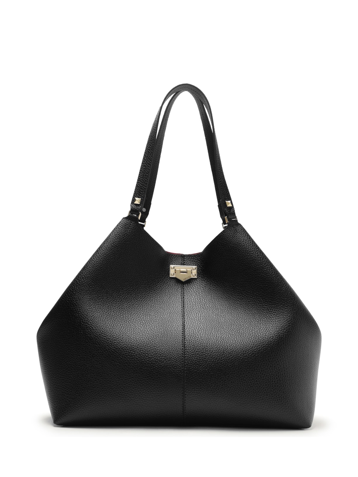 Bolsa Feminina Shopping Grande Encaixe Metal - Preto