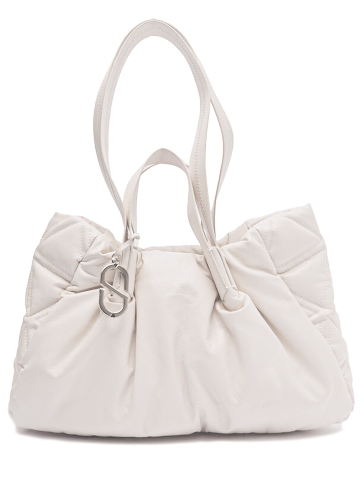 Bolsa Feminina Shopping Grande Matelassê - Branco
