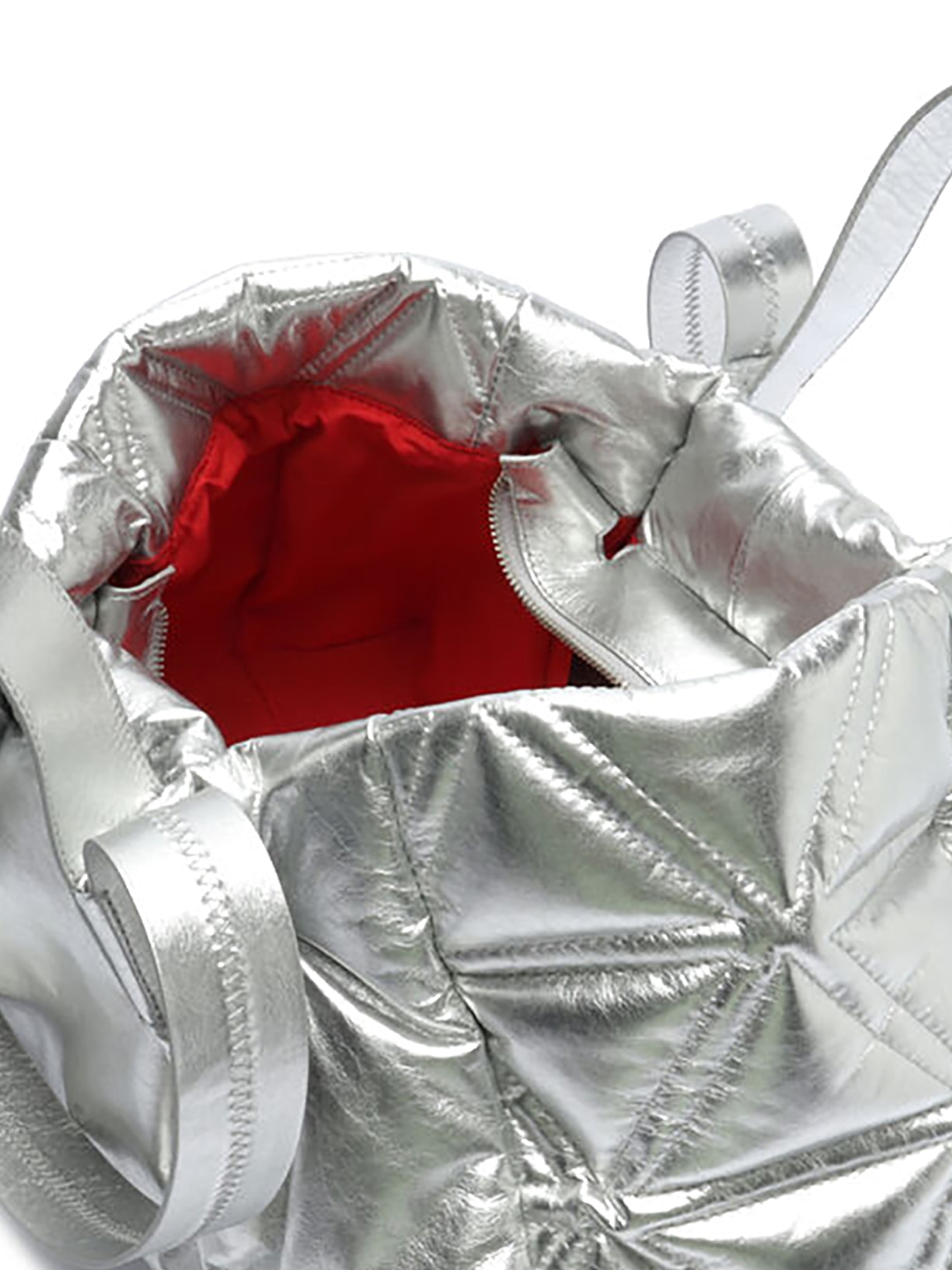 Bolsa Feminina Shopping Grande Matelassê Prata Schutz