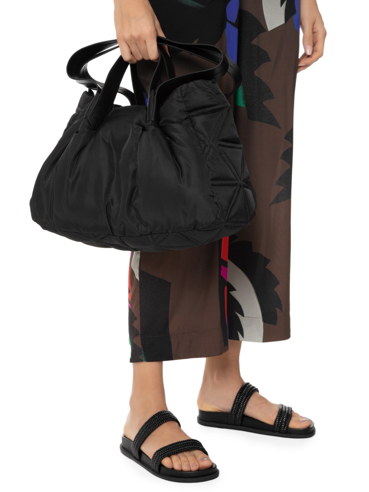 Bolsa Feminina Shopping Grande Matelassê Preto Schutz