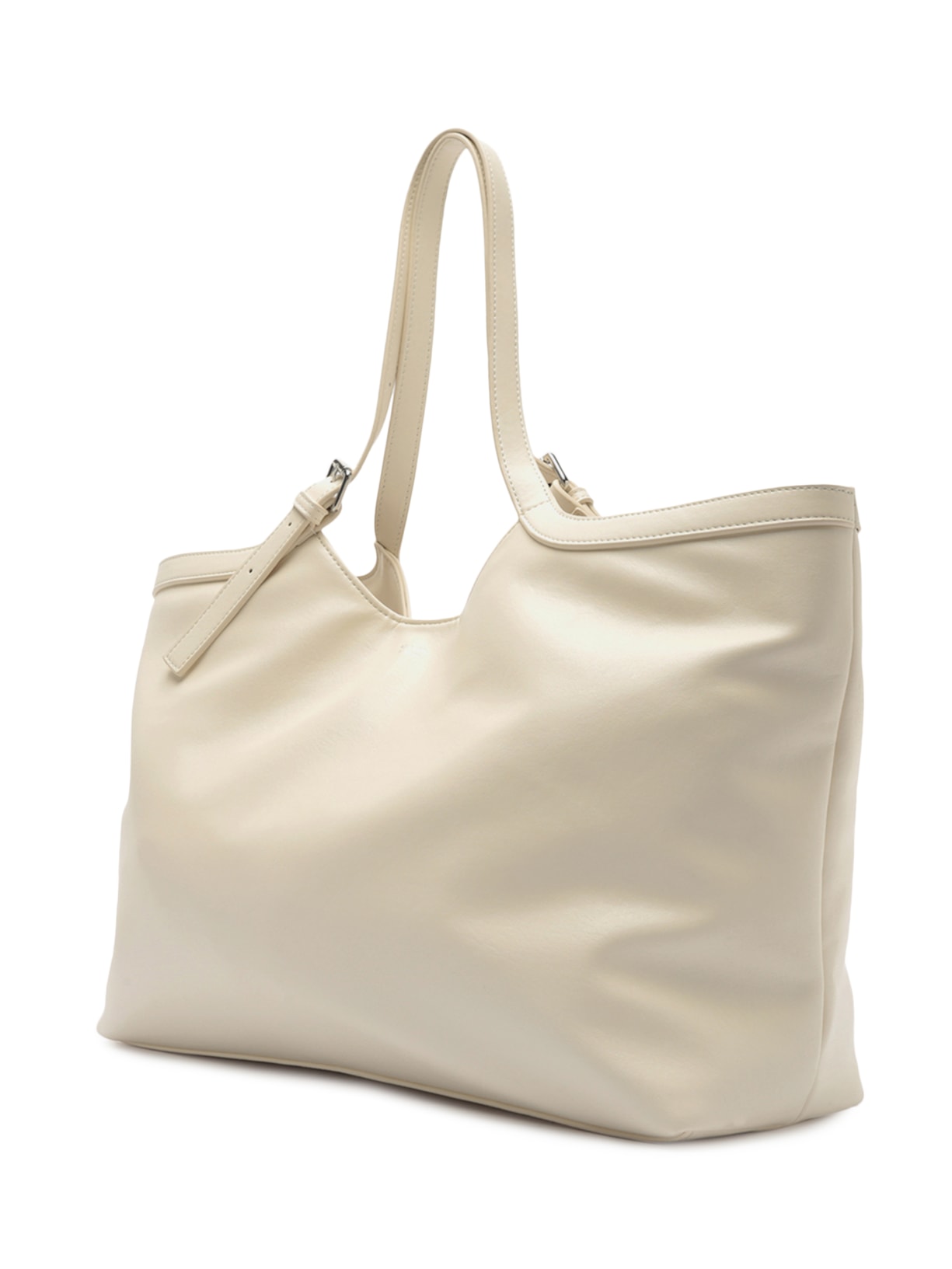 Bolsa Feminina Shopping Grande Metais Branco Arezzo
