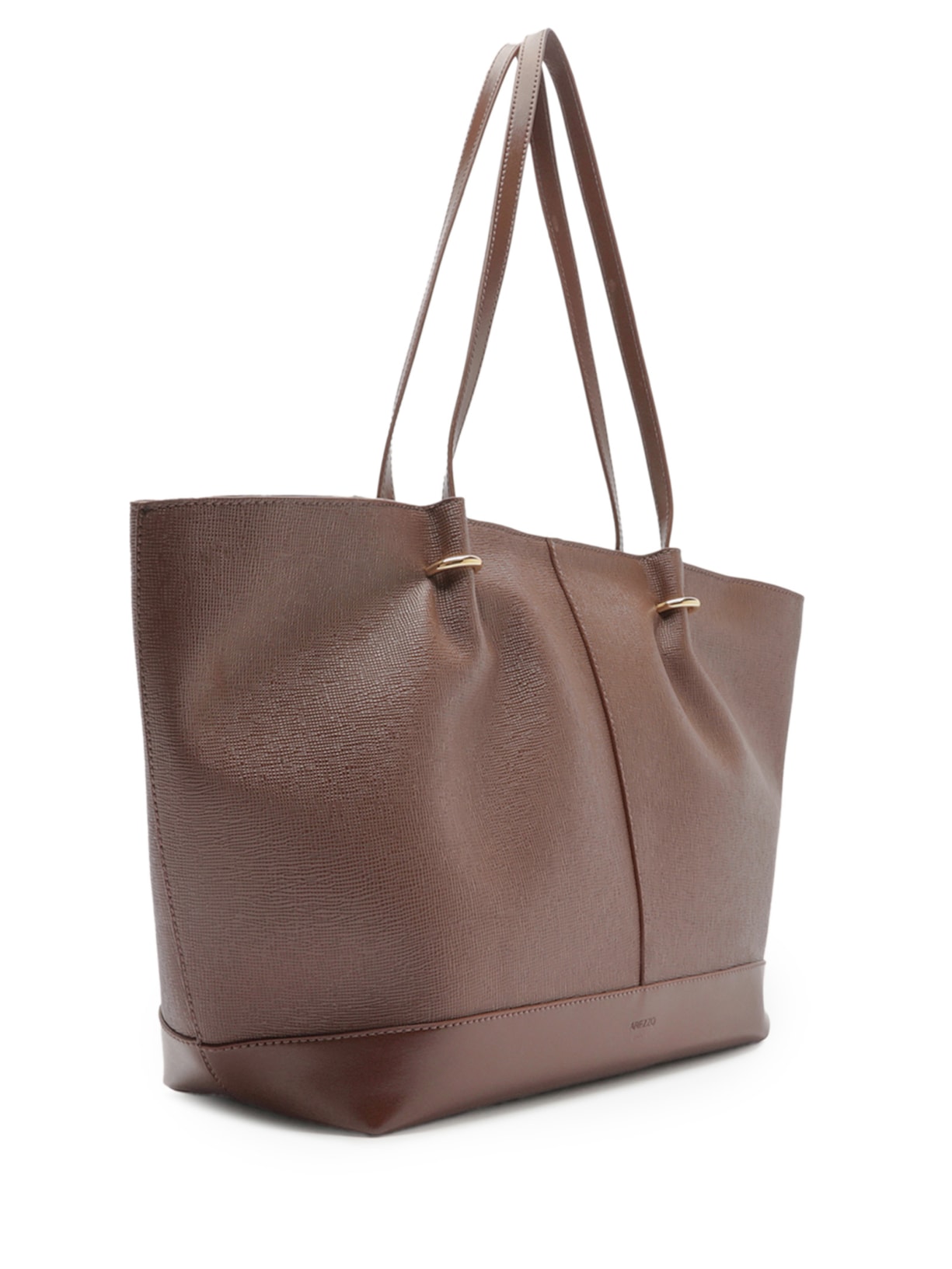 Bolsa Feminina Shopping Grande Metais Dourados Marrom Arezzo