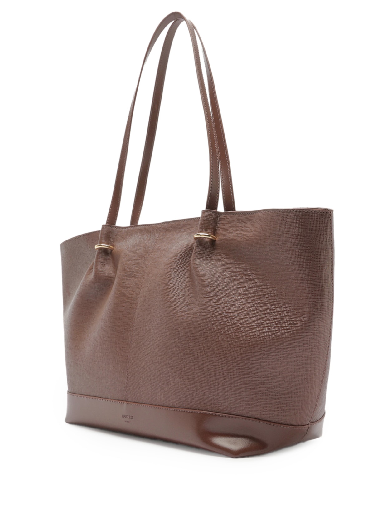Bolsa Feminina Shopping Grande Metais Dourados Marrom Arezzo