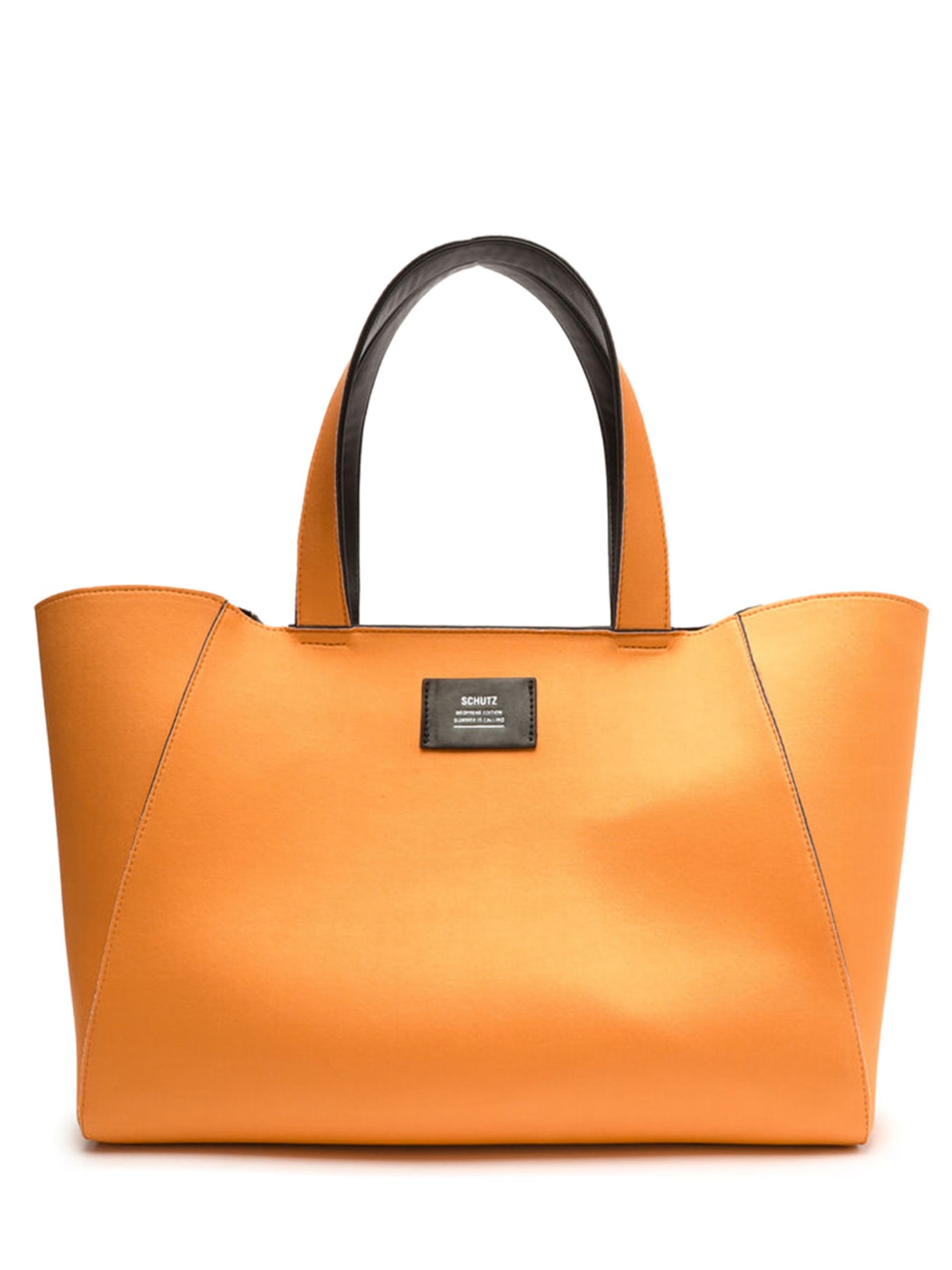 Bolsa Feminina Shopping Grande Neoprene - Laranja