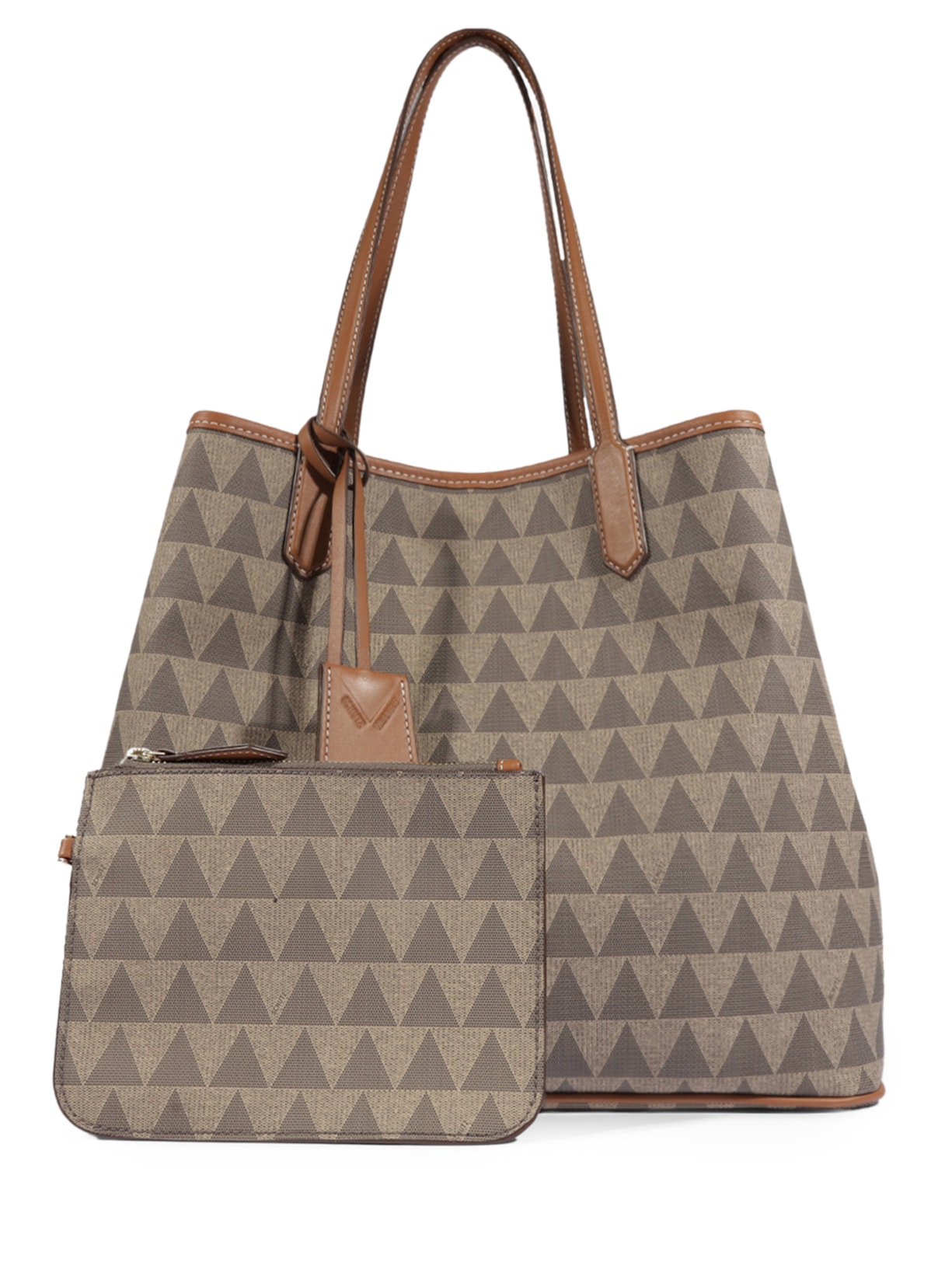 Bolsa Feminina Shopping Grande New Triangle Marrom Schutz