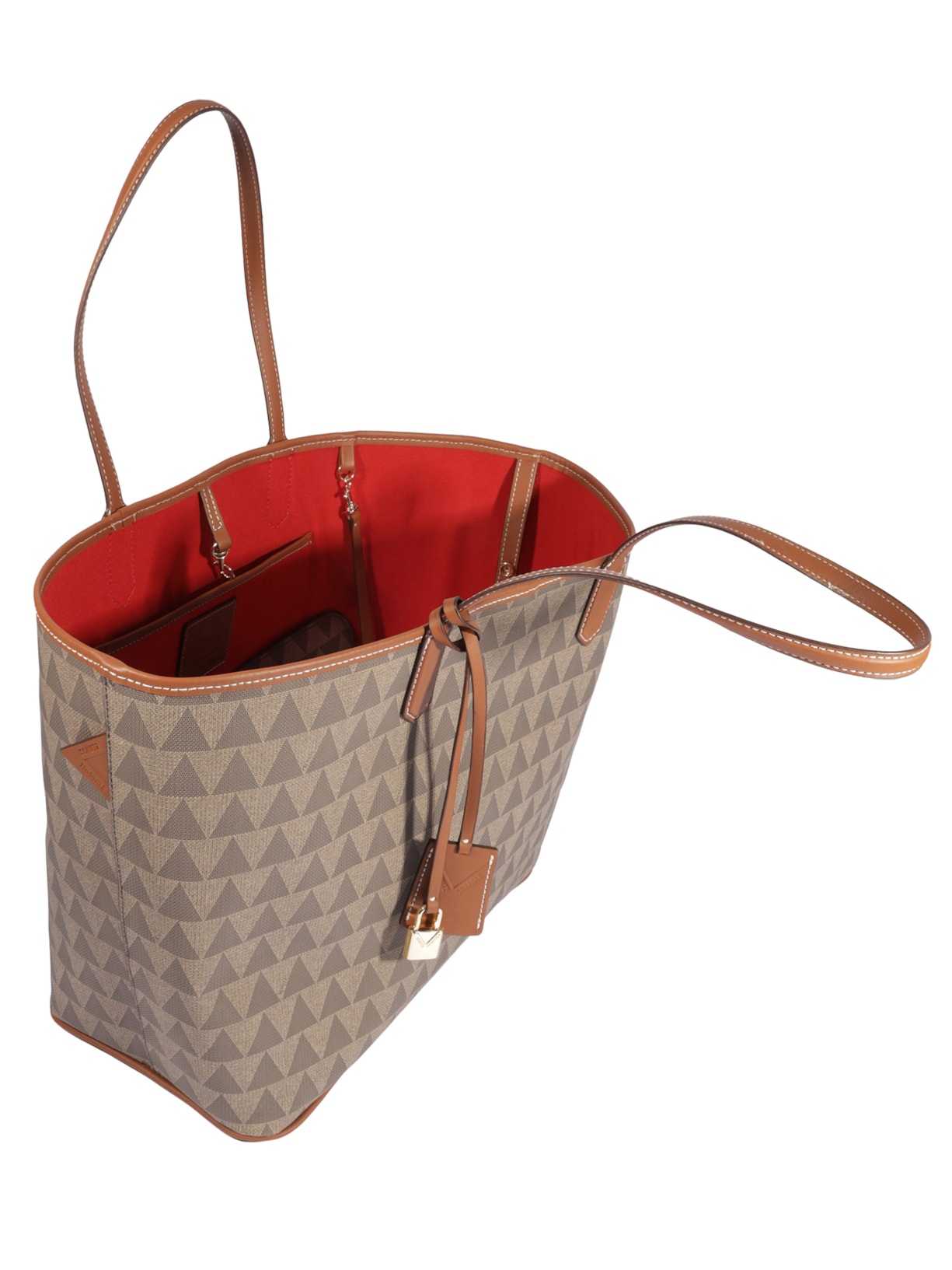 Bolsa Feminina Shopping Grande New Triangle Marrom Schutz