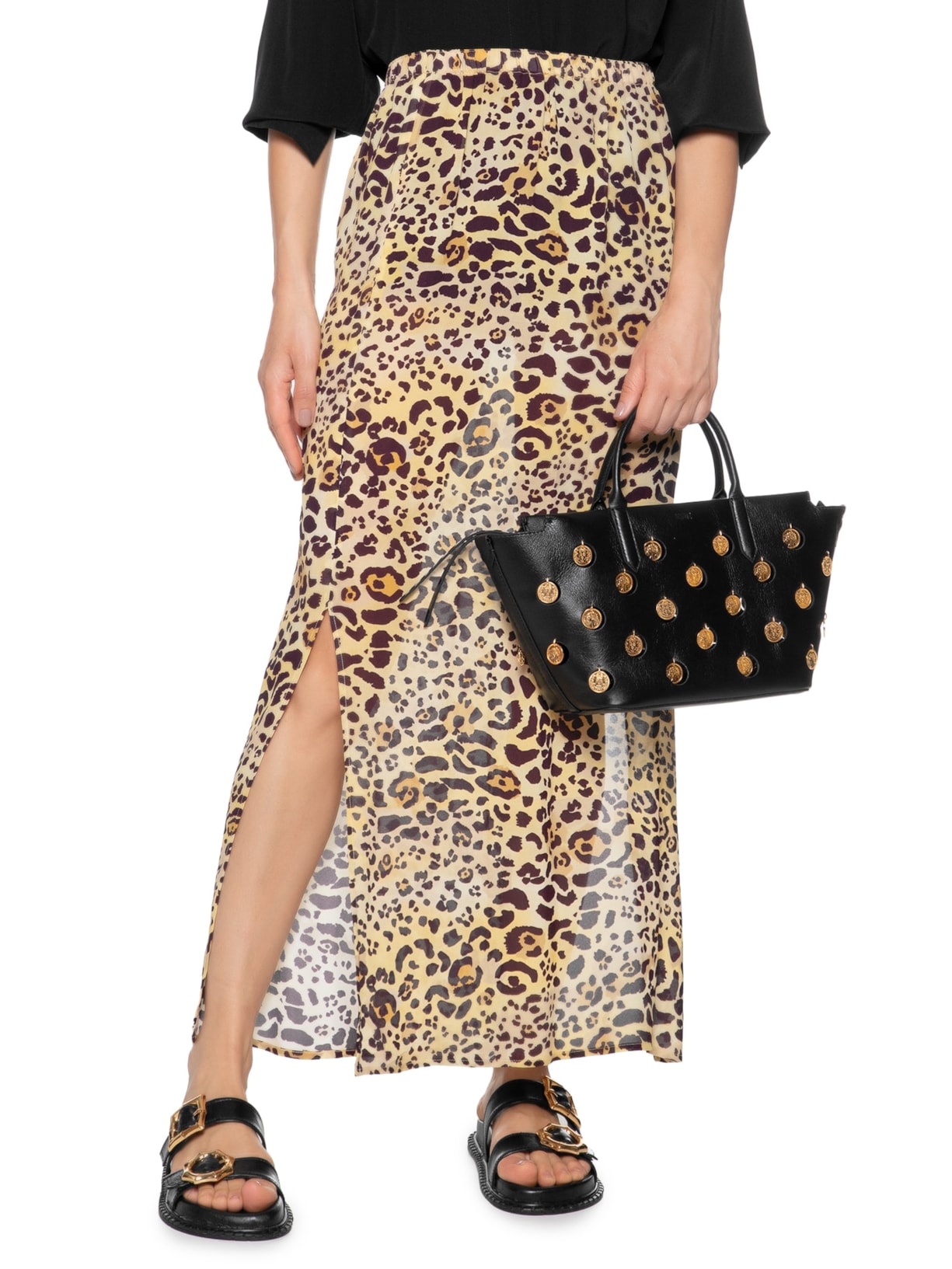 Bolsa Feminina Shopping Luma Couro Preto Schutz