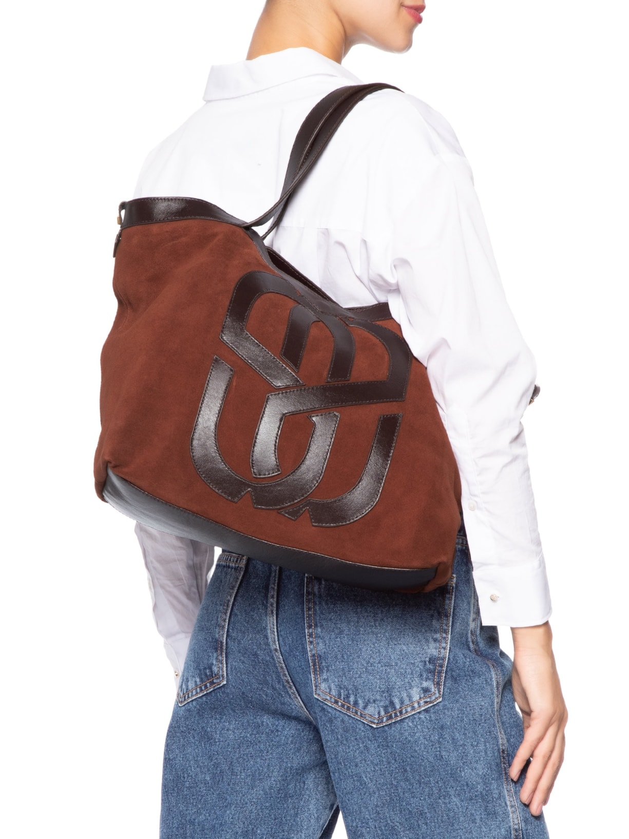 Bolsa Feminina Shopping Maddison Marrom Schutz