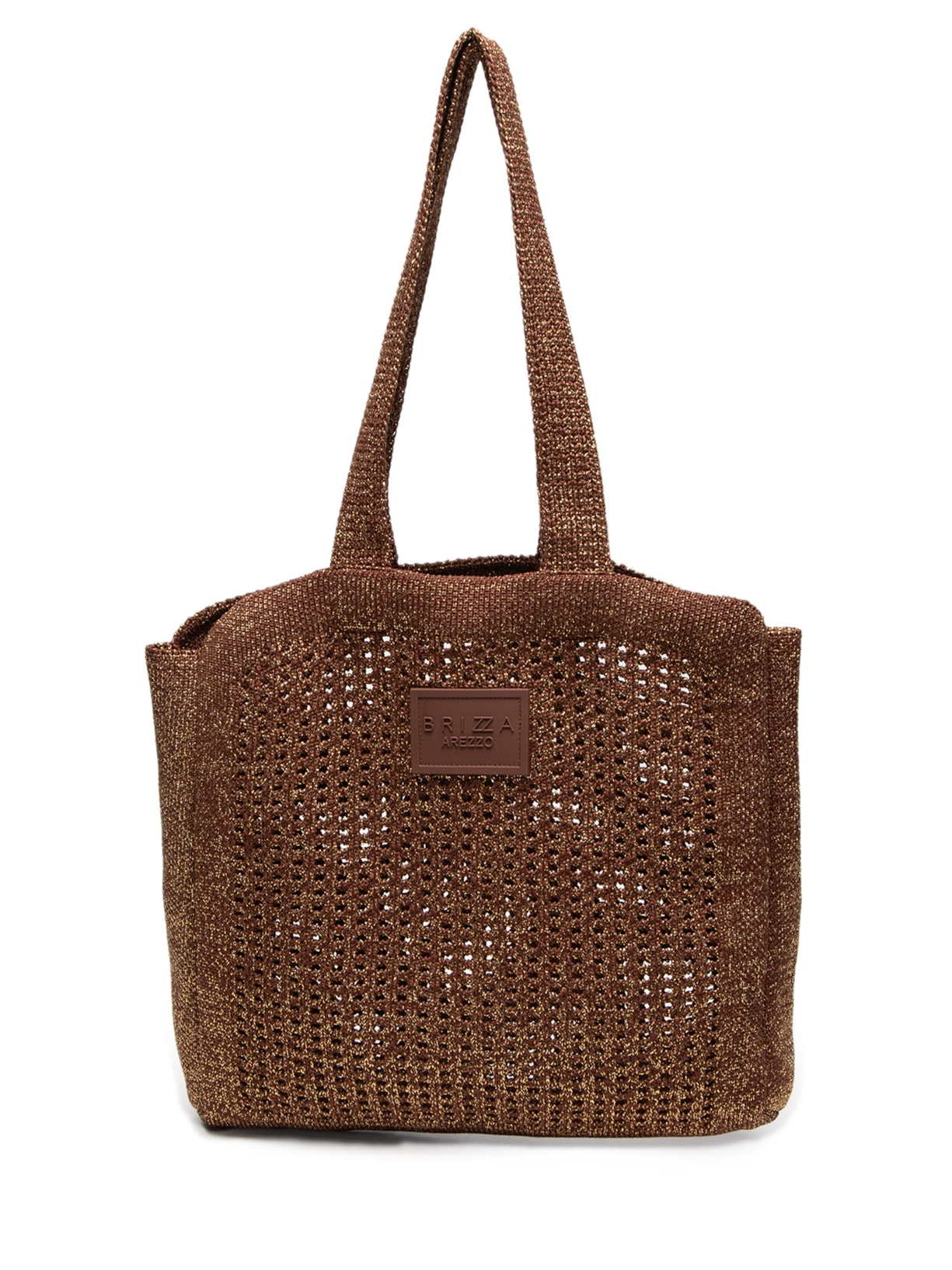 Bolsa Feminina Shopping Metal Mônaco Grande - Marrom