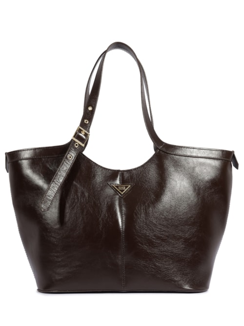 Bolsa Feminina Shopping Napa Luminato - Marrom