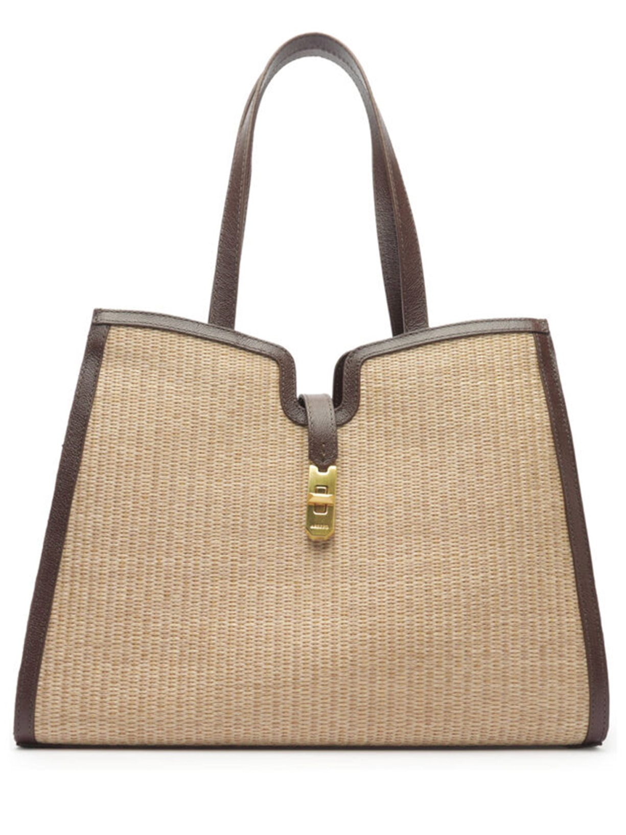 Bolsa Feminina Shopping Natural Palha Grande Encaixe - Bege