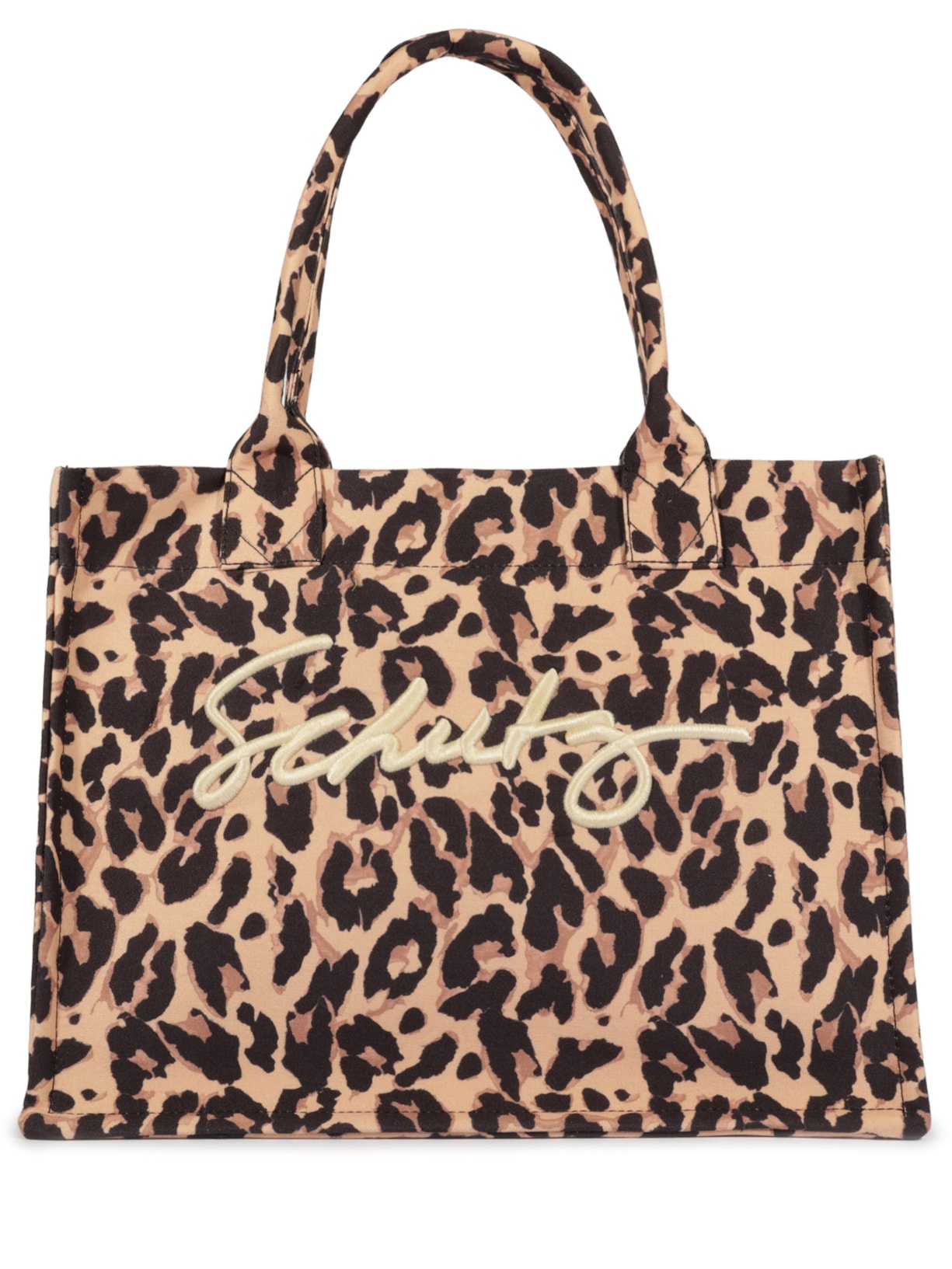 Bolsa Feminina Shopping Osaka Lona Onça Animal Print Schutz