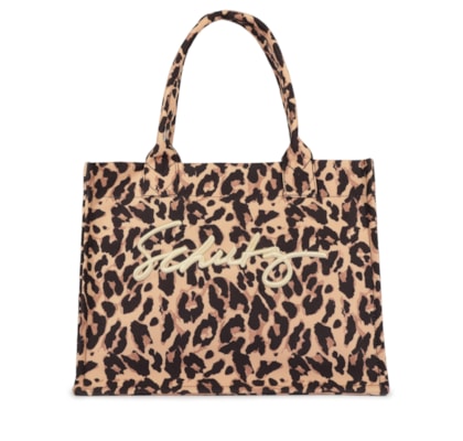 Bolsa Feminina Shopping Osaka Lona Onça - Animal Print