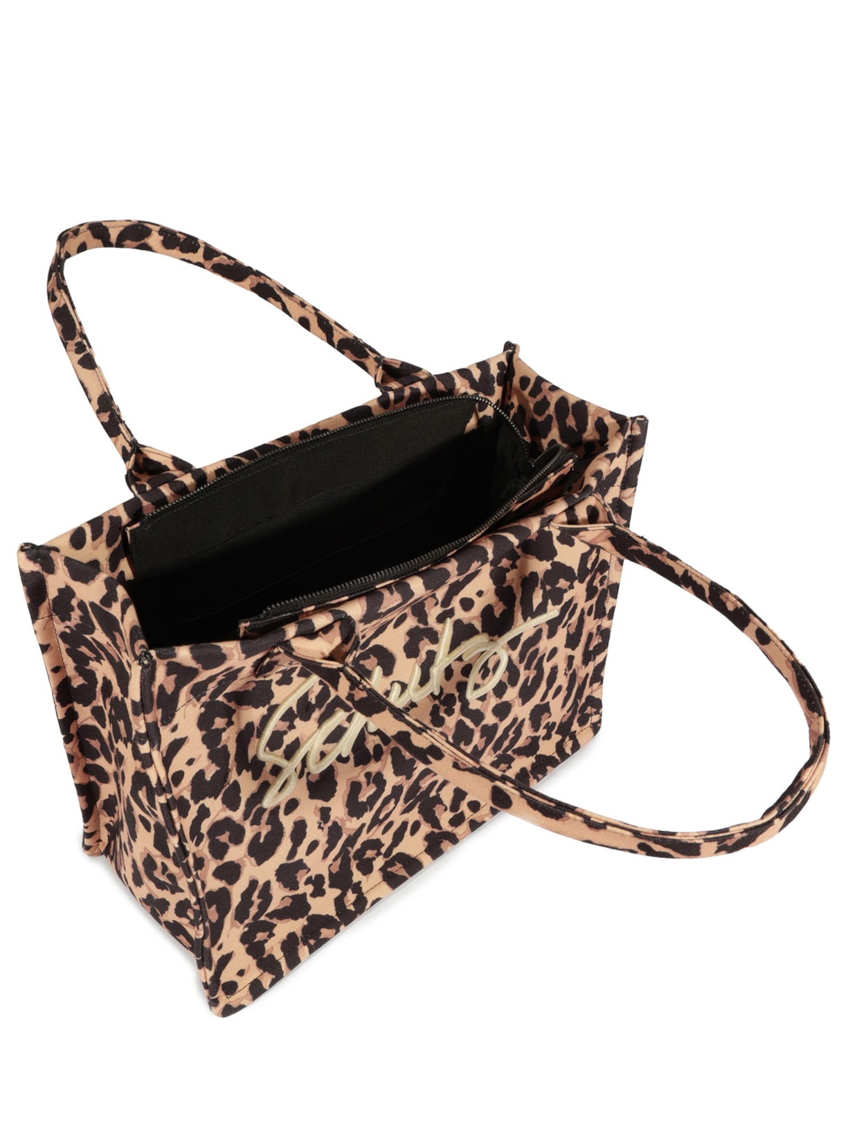 Bolsa Feminina Shopping Osaka Lona Onça Animal Print Schutz