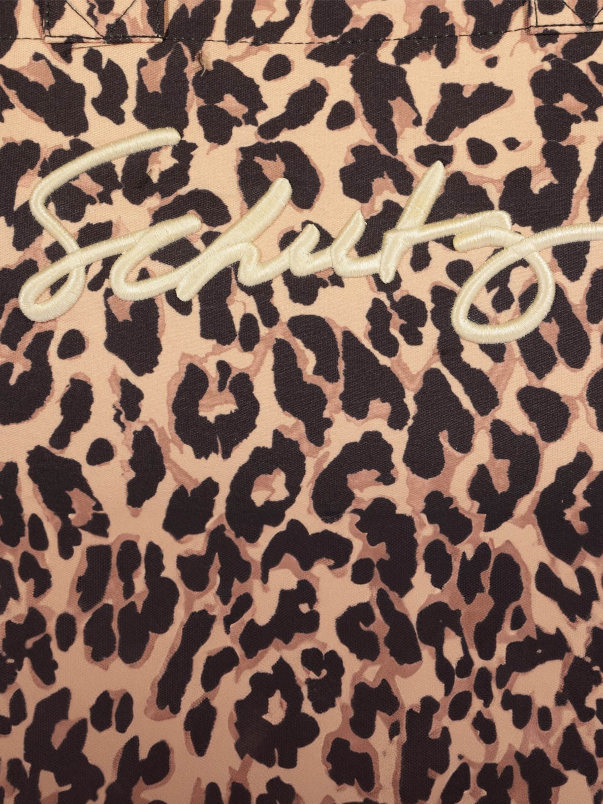 Bolsa Feminina Shopping Osaka Lona Onça Animal Print Schutz