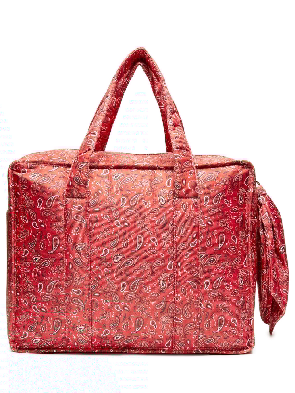 Bolsa Feminina Shopping Paisley Grande Matelassê - Vermelho