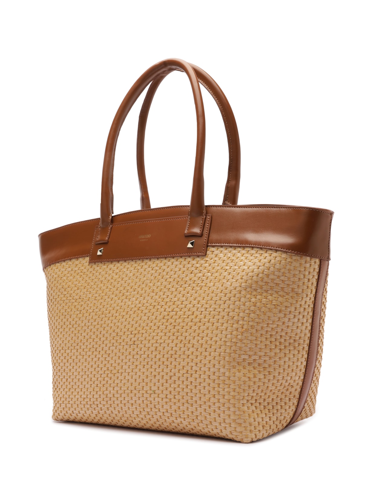 Bolsa Feminina Shopping Palha Grande Bege Arezzo