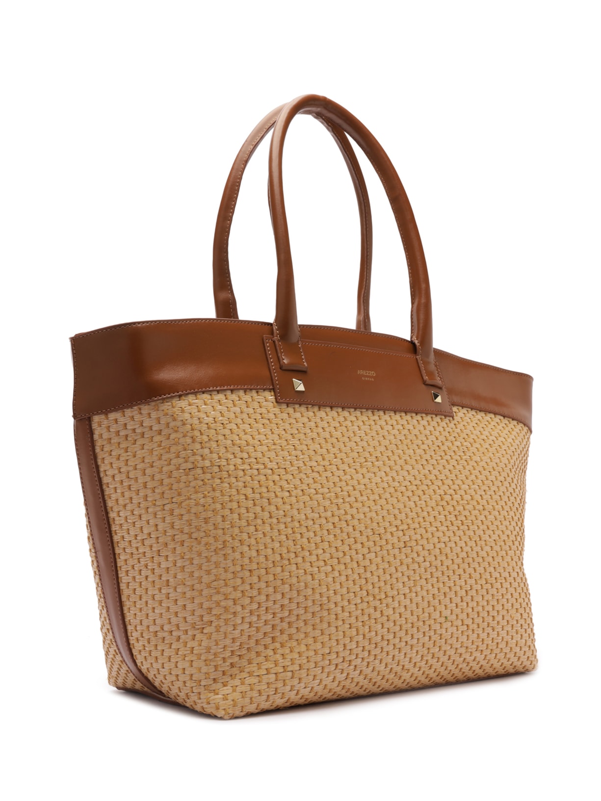 Bolsa Feminina Shopping Palha Grande Bege Arezzo