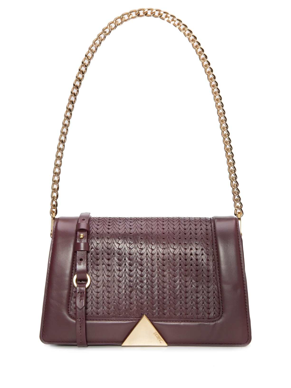 Bolsa Feminina Shoulder Audrina Couro - Vinho