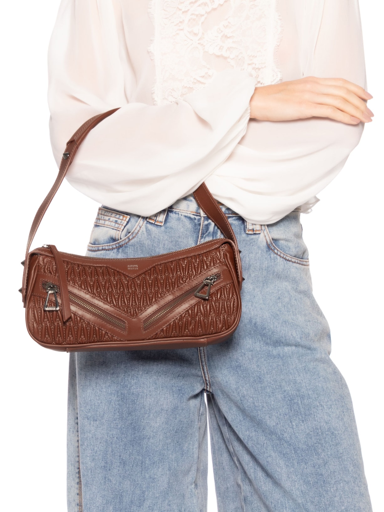 Bolsa Feminina Shoulder Bag Marrom Schutz