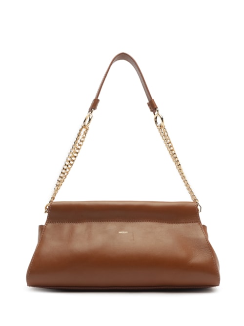 Bolsa Feminina Shoulder Couro Grande - Marrom