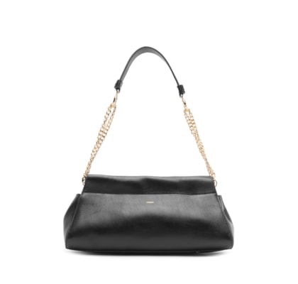 Bolsa Feminina Shoulder Couro Grande - Preto