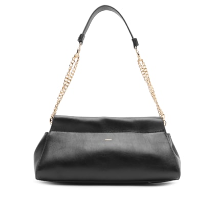 Bolsa Feminina Shoulder Couro Grande - Preto