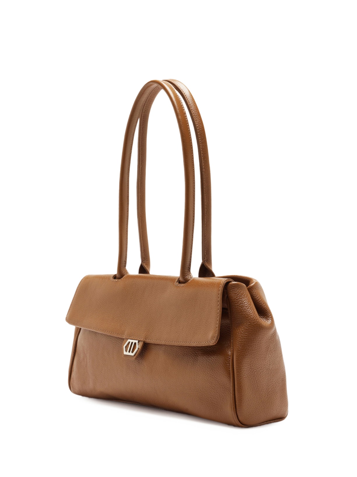Bolsa Feminina Shoulder Couro Média Marrom Arezzo