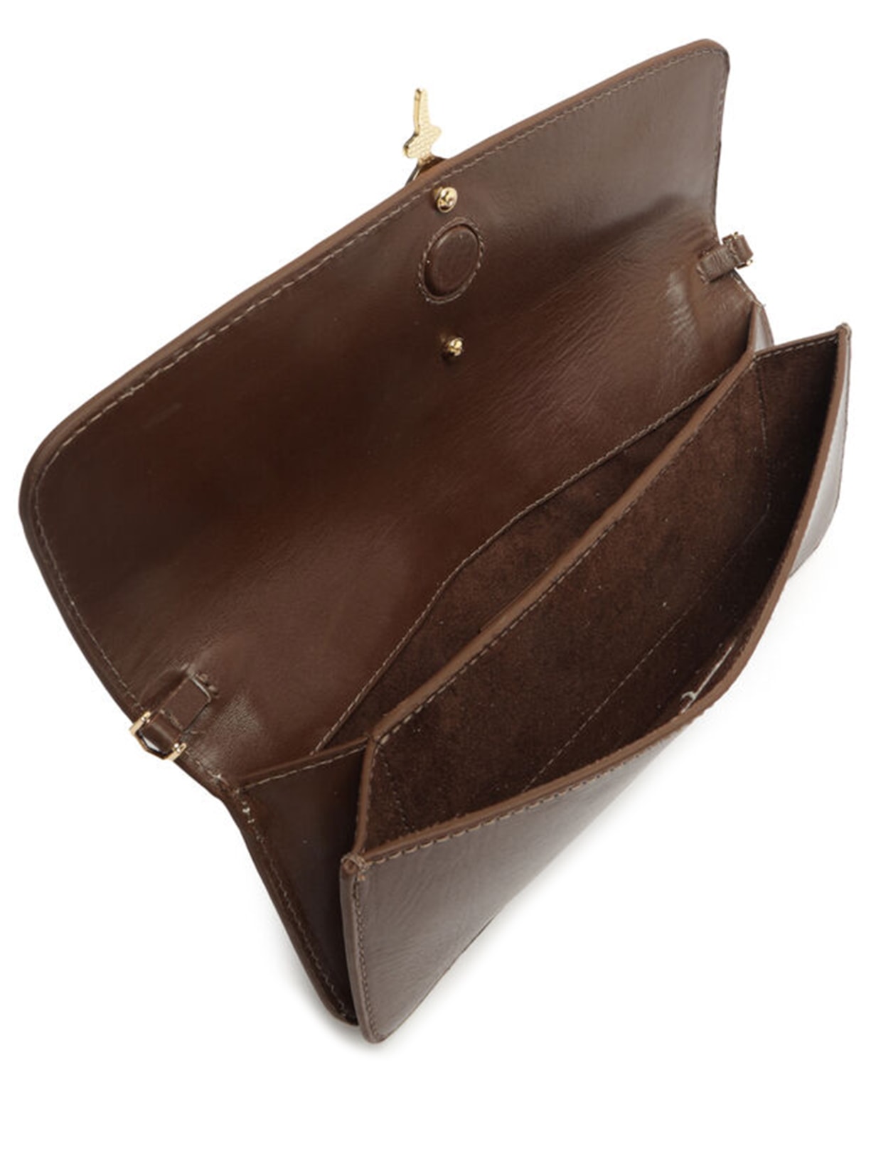 Bolsa Feminina Shoulder Couro Pequena Marrom Arezzo + Lenny Niemeyer