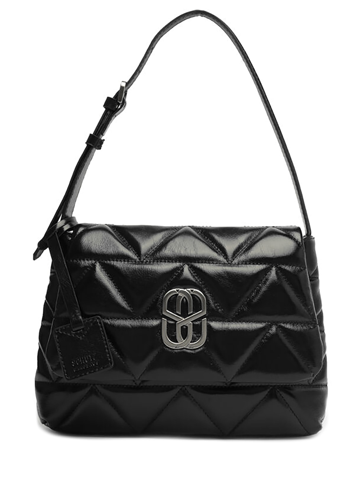 Bolsa Feminina Shoulder Desiree Couro Preto Schutz