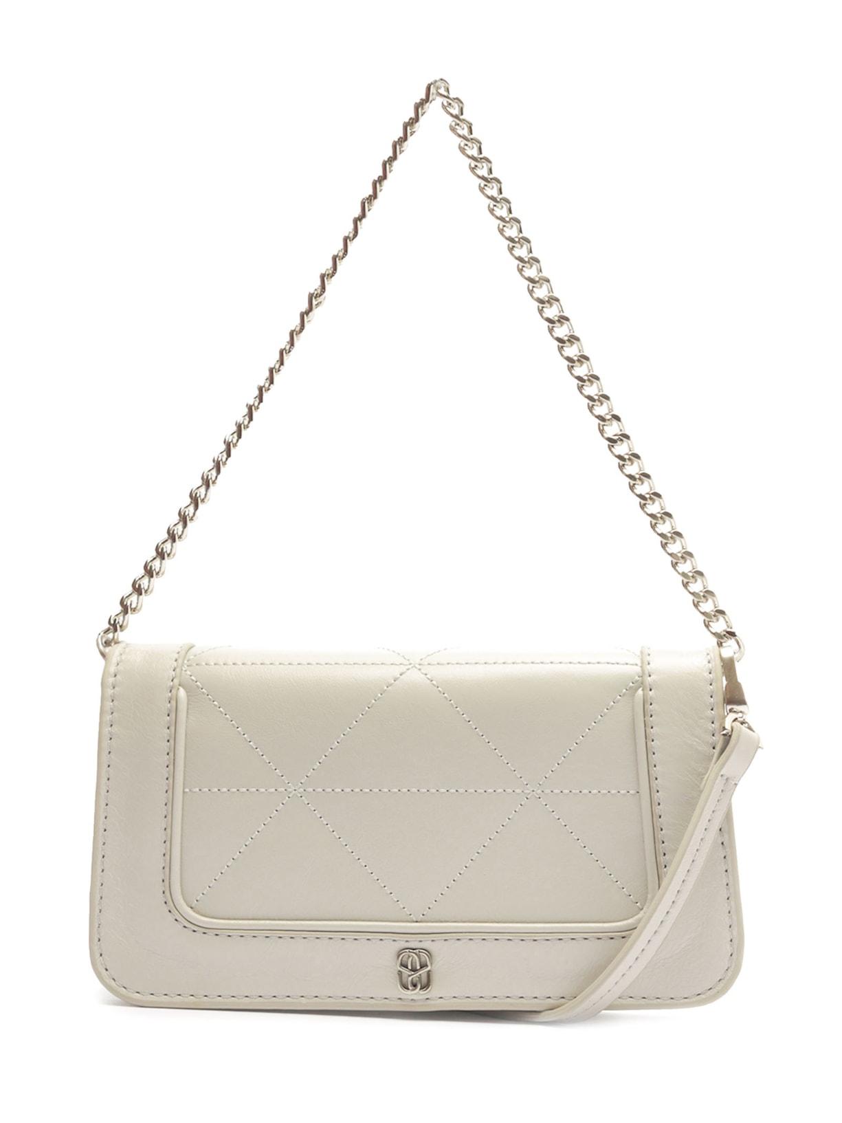 Bolsa Feminina Shoulder Ellen Couro - Cinza