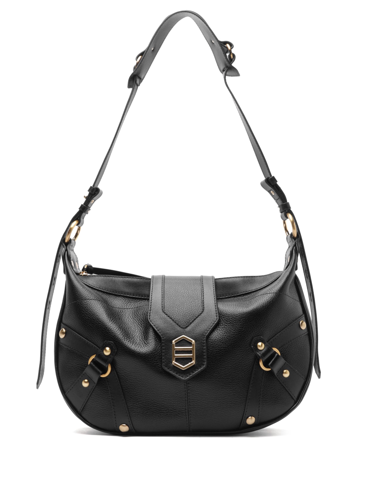 Bolsa Feminina Shoulder Grande Couro - Preto