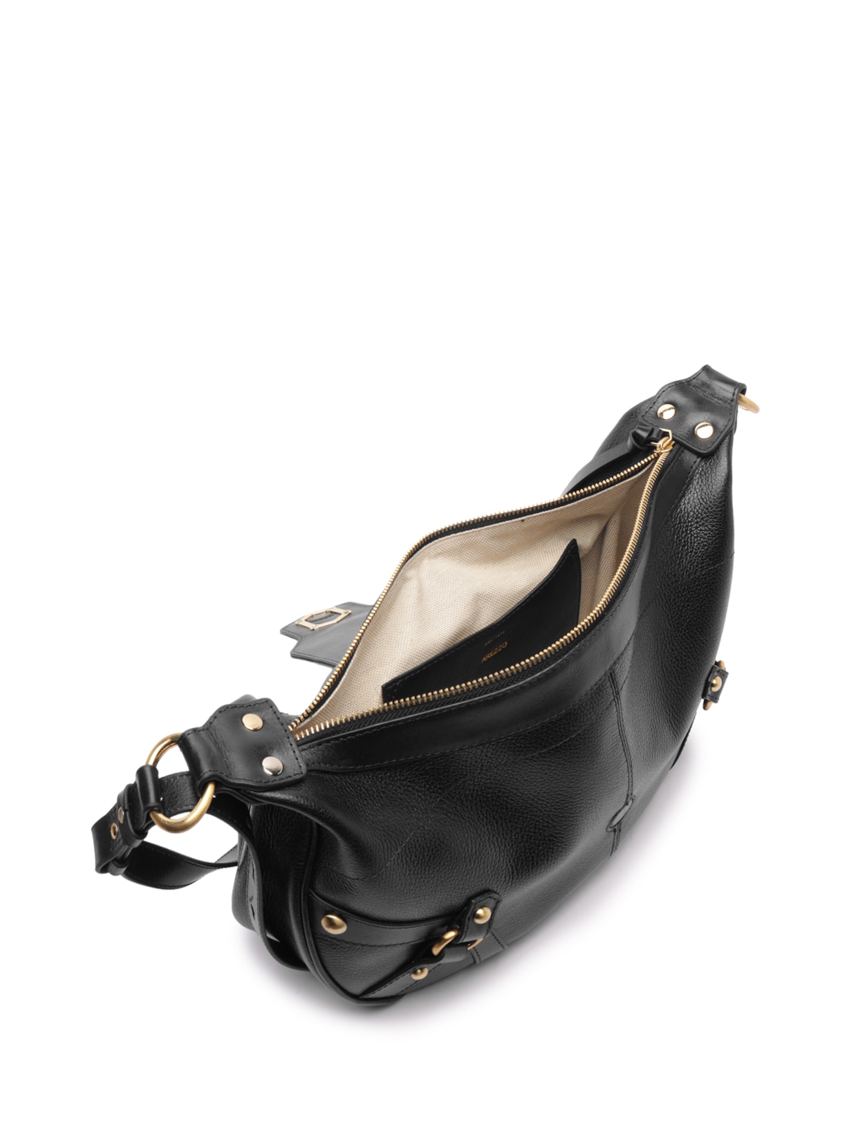 Bolsa Feminina Shoulder Grande Couro Preto Arezzo