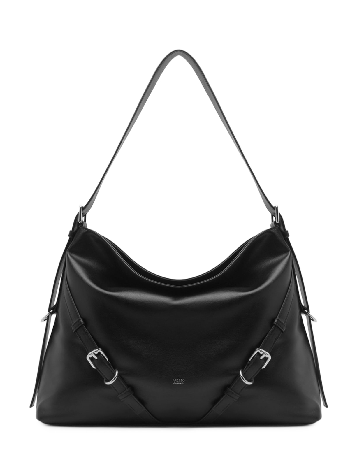 Bolsa Feminina Shoulder Grande Fivelas Preto Arezzo