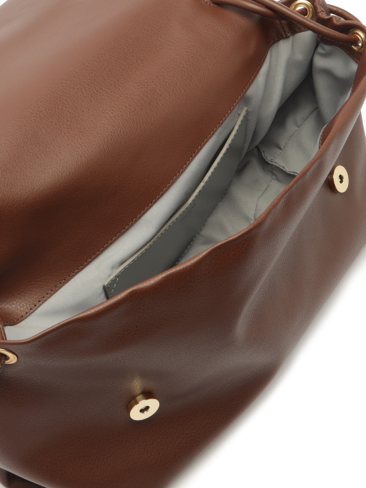 Bolsa Feminina Shoulder Grande Metal Orgânico Marrom Arezzo