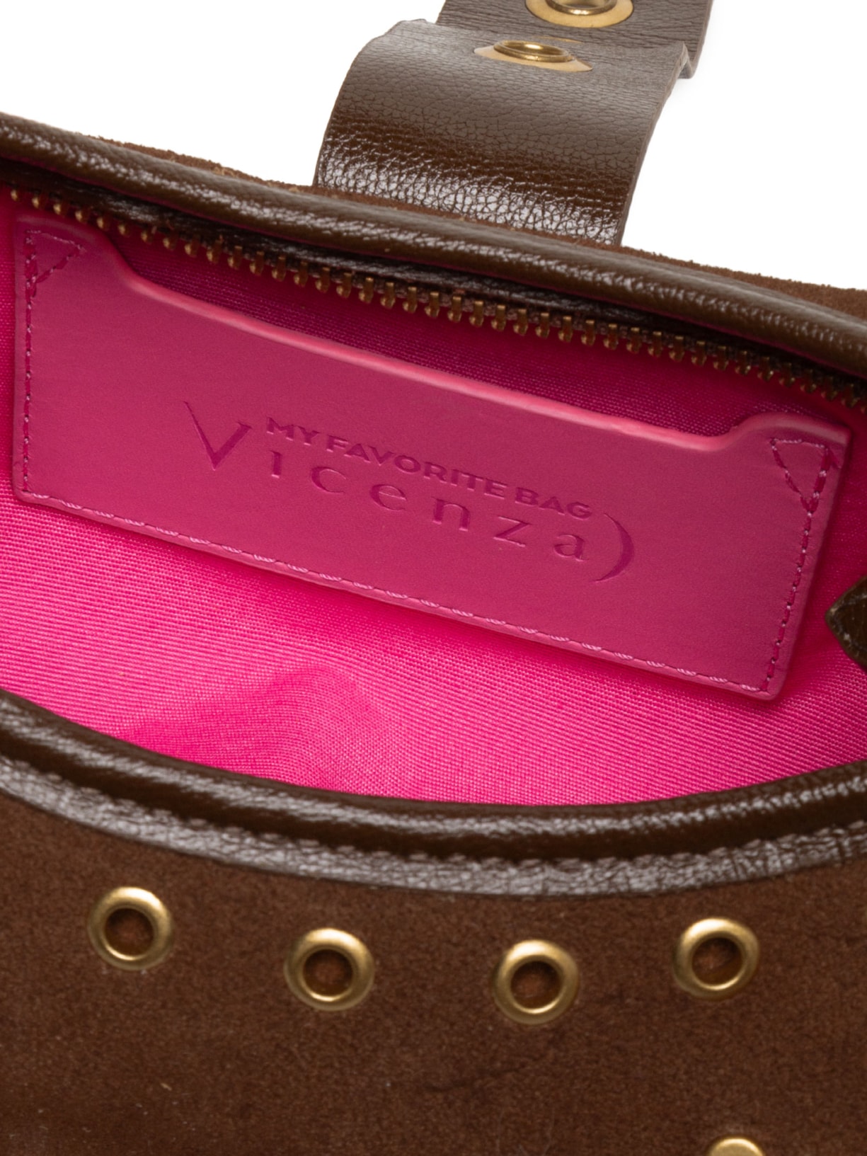 Bolsa Feminina Shoulder Jamie Média Camurça Marrom Vicenza