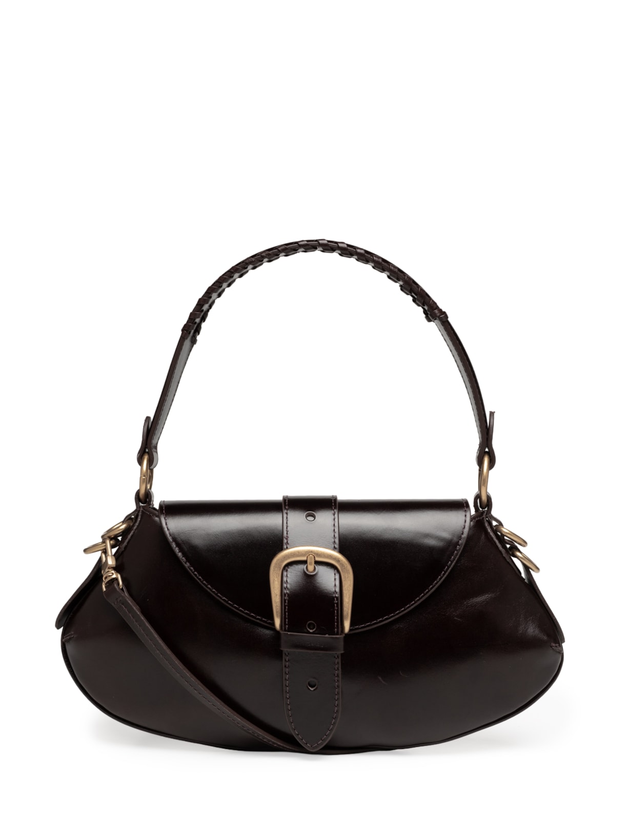 Bolsa Feminina Shoulder Lauren Média – Marrom Vicenza