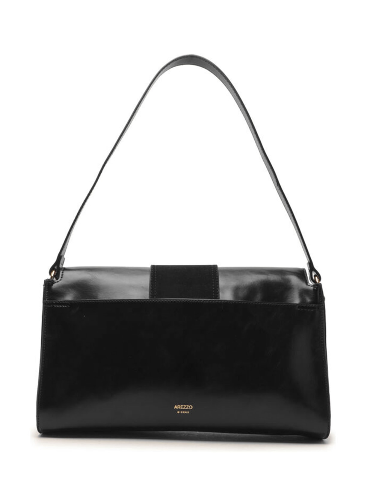 Bolsa Feminina Shoulder Média Bolso Camurça Preto Arezzo