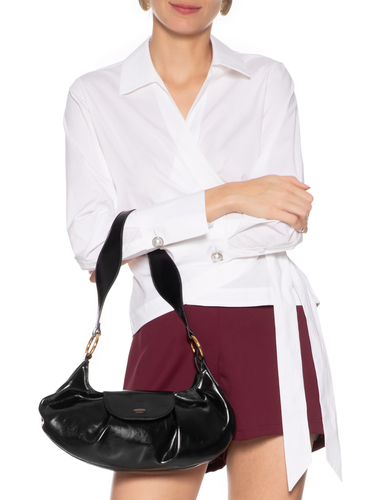 Bolsa Feminina Shoulder Média Preto Arezzo