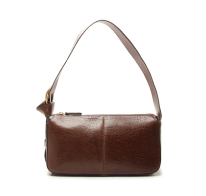 Bolsa Feminina Shoulder Nathalie Pequena - Marrom