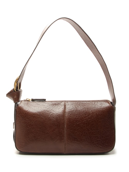 Bolsa Feminina Shoulder Nathalie Pequena - Marrom