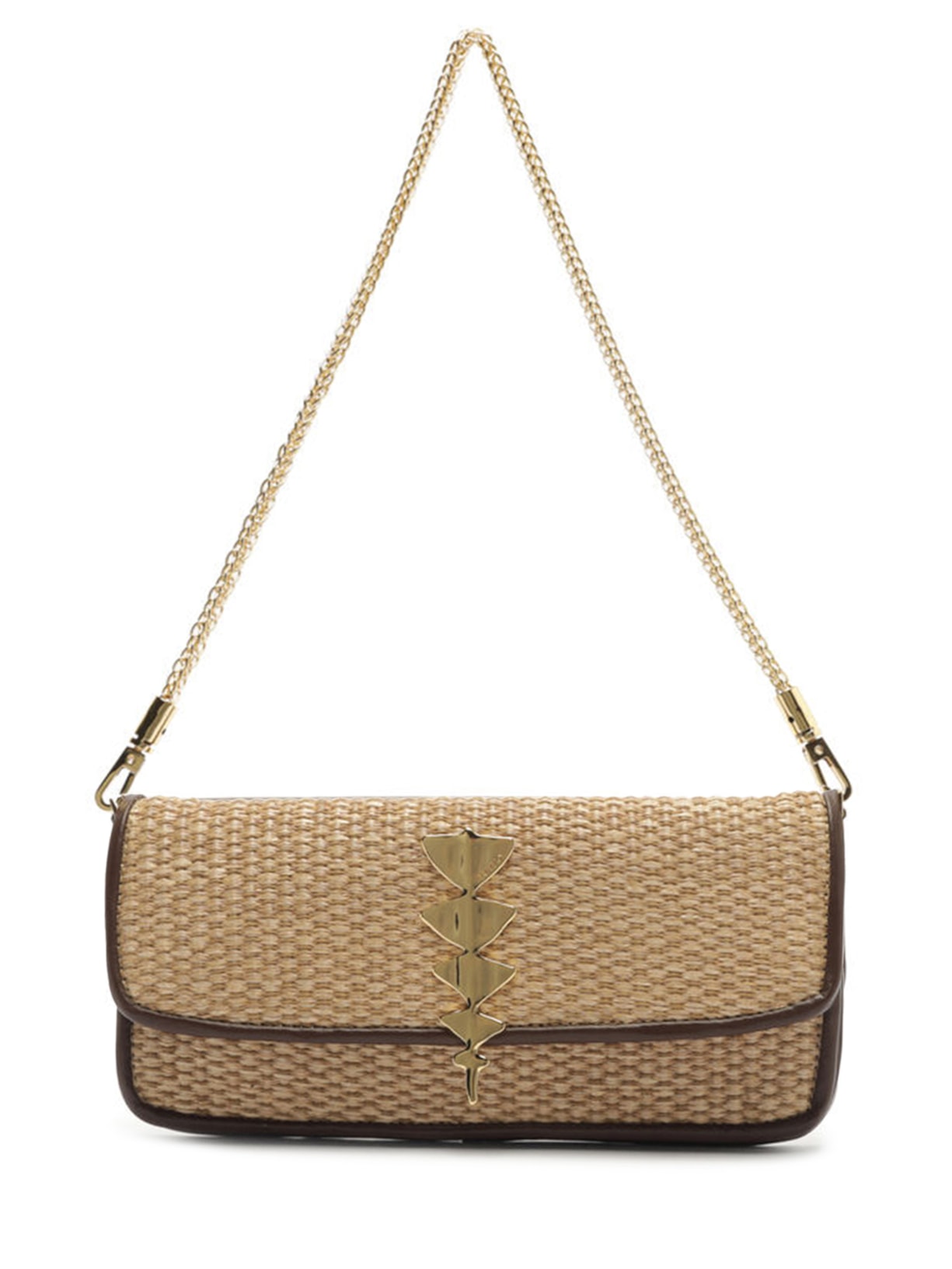 Bolsa Feminina Shoulder Palha Pequena - Bege