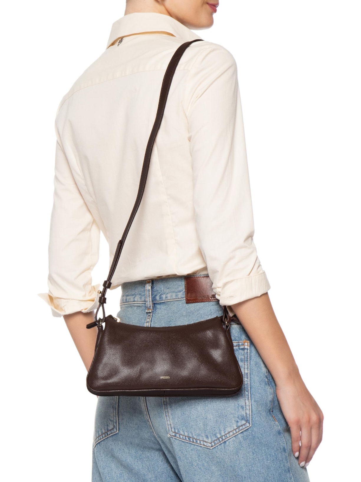 Bolsa Feminina Shoulder Pequena Marrom Arezzo