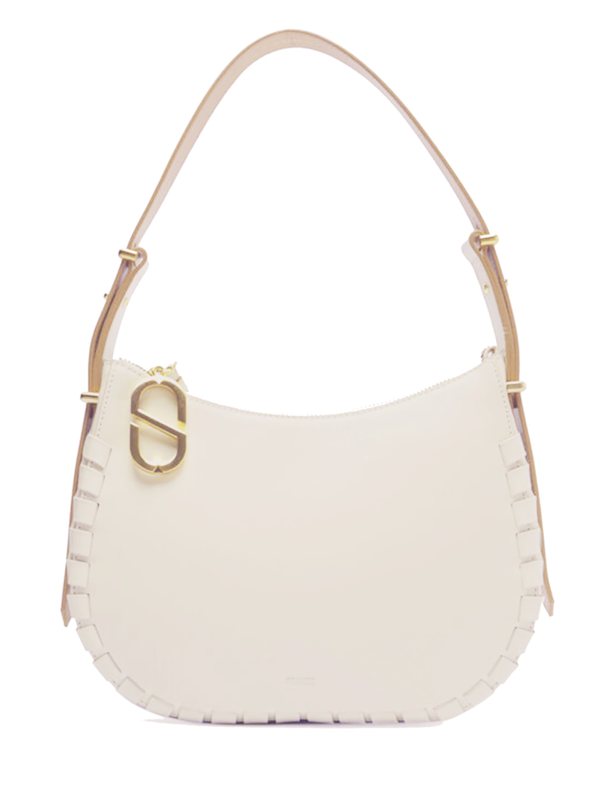 Bolsa Feminina Shoulder Zendaya Couro - Off White